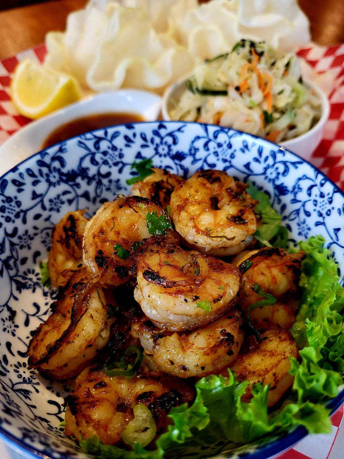 Pan-Seared Herbed Shrimps