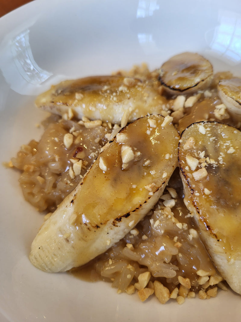 Golden Banana Sticky Rice